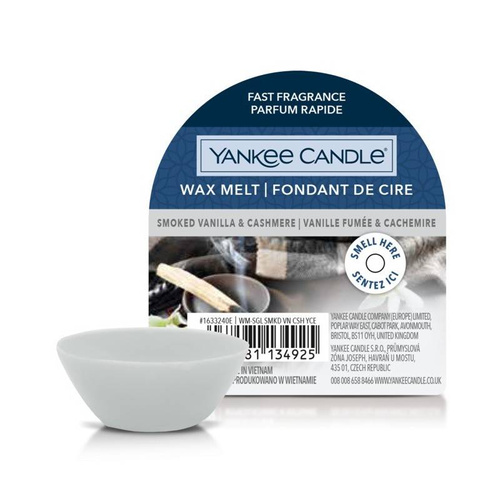 Yankee Candle wosk zapachowy Smoked Vanilla & Cashmere 22g