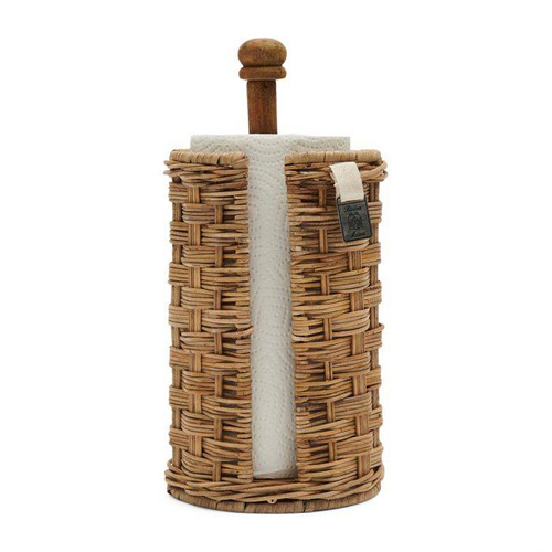 Riviera Maison Stojak na ręcznik papierowy RR Weave Kitchen Roll Holder 31x14 rattan