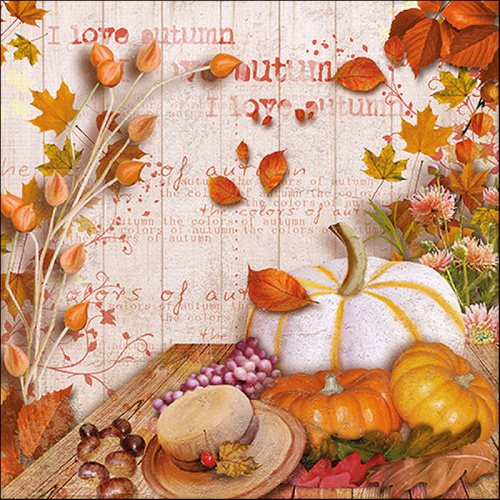 Serwetki papierowe Ambiente Colours Of Autumn lunchowe 33x33cm op.20szt