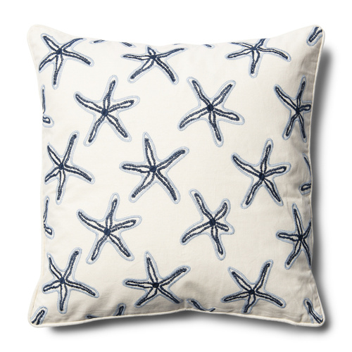 Riviera Maison Poszewka na poduszkę  Mariana Pillow Cover 50x50 cm bawełna antyczny biały