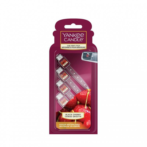 Zapach do samochodu Yankee Candle Car Vent Stick Black Cherry kpl 4szt