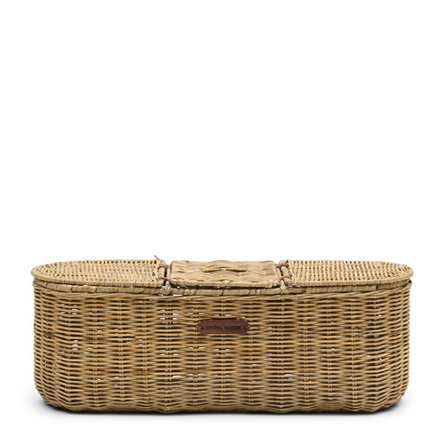 Riviera Maison Pojemnik Rattanowy do przechowywania z serwetnikiem  RR Toilet Paper & Tissue StorageBox 45x14,5x16,5cm