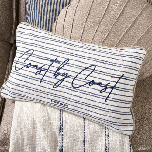 Riviera Maison Poszewka na poduszkę Coast Stripe Pillow Cover 50x30 bawełna