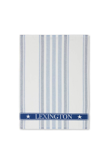 Lexington Ręcznik kuchenny Striped Cotton Terry Kitchen Towel biały/niebieski 50x70cm bawełna