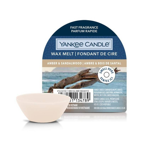 Yankee Candle wosk zapachowy Amber & Sandalwood 22g