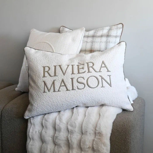 Riviera Maison Poszewka na poduszkę Riviera Maison Pillow Cover 65x45cm poliester kolor biały