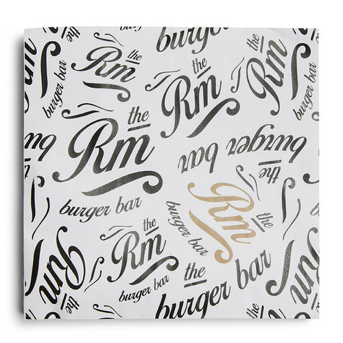 Riviera Maison Serwetki papierowe lunchowe Paper Napkin Classic Burger Bar 33x33cm 20szt/paczka