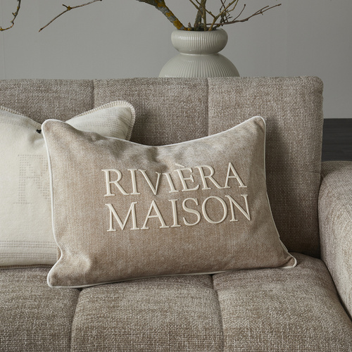 Riviera Maison Poszewka na poduszkę RM Evora Pillow Cover 65x45cm kolor beżowy