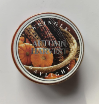 Świeca zapachowa maxi tealight Autumn Harvest Jesienne Zbiory Kringle Candle daylight 42g czas palenia 12h.