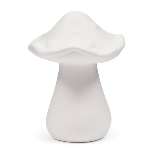 Riviera Maison Jesienny grzyb porcelanowy Autumn Mushroom Decoration M 13x10cm biały