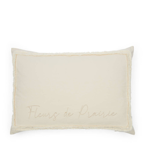 Poszewka na poduszkę Riviera Maison Fleurs Signature Pillow Cover 65x45cm bawełna naturalny beż