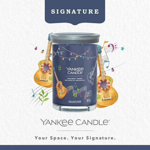 Yankee Candle Signature Świeca zapachowa Twilight Tunes duży tumbler 567g dwa knoty wosk sojowy