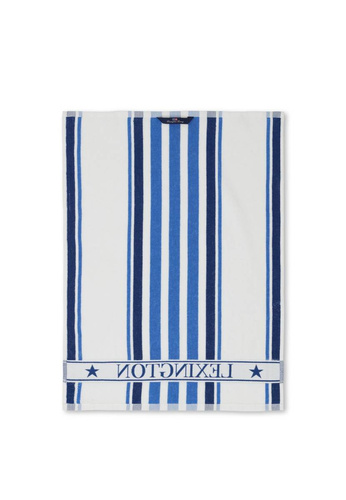 Lexington Ręcznik kuchenny Striped Cotton Terry Kitchen Towel biały/niebieski 50x70cm bawełna