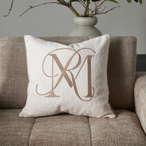 Riviera Maison Poszewka na poduszkę RM Bouclé Pillow Cover 60x60cm kolor kremowa biel