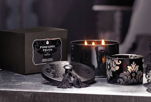 Partylite Świeca sojowa zapachowa Fig Fatale Edycja Kolekcjonerska 490g trzy knoty kolor czarny