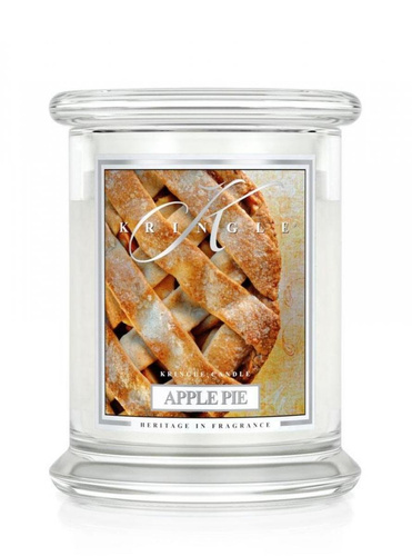 Kringle Candle - Apple Pie - średni, klasyczny słoik (411g) z 2 knotami