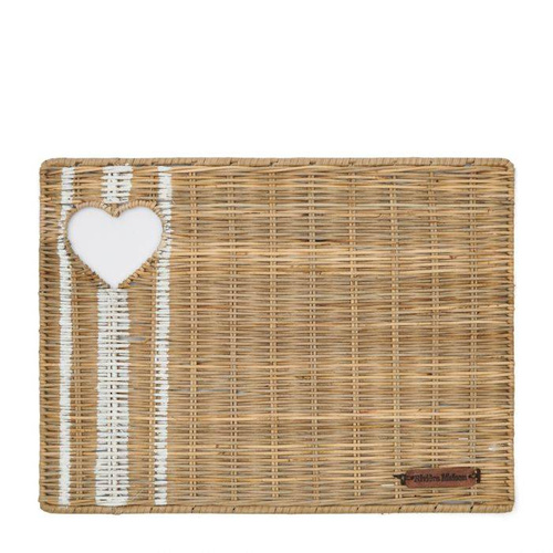 Podkładka na stół z rattanu Riviera Maison RR With Love Placemat 30x40cm