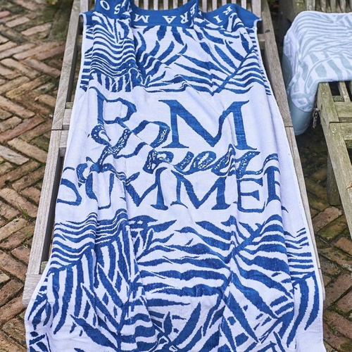 Riviera Maison Ręcznik plażowy RM Palm Leaves Beach Towel BL 160x85cm