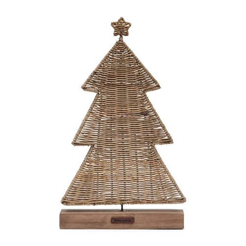 Riviera Maison Choinka rattanowa płaska RR Flat Christmas Tree 52x30cm