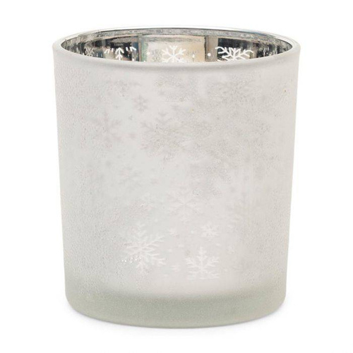 Riviera Maison Świecznik świąteczny na tealight Classic Christmas Votive 8 x7,5cm srebrny