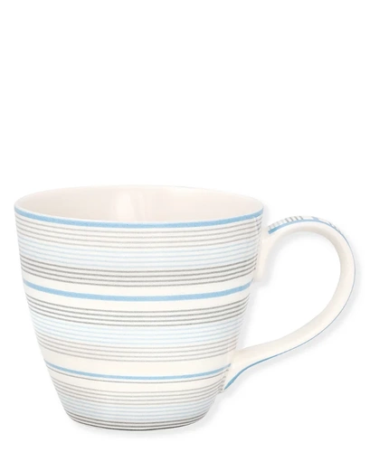 Greengate Kubek porcelanowy Divia pale blue pastelowy błękit i beż h9cm 300ml