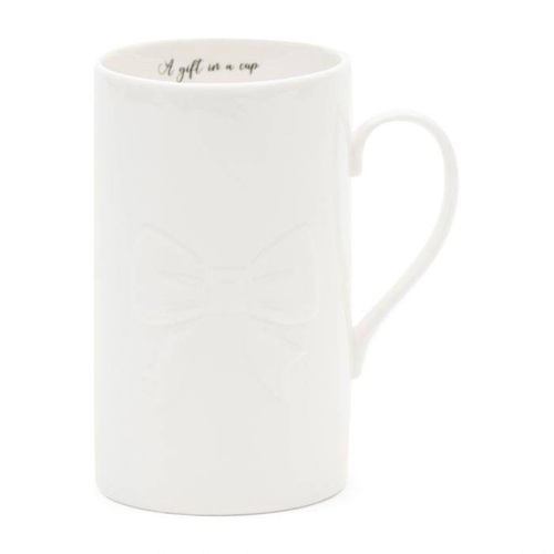 Riviera Maison Kubek porcelanowy biały A gift in a Cup Mug L 13cm 500ml