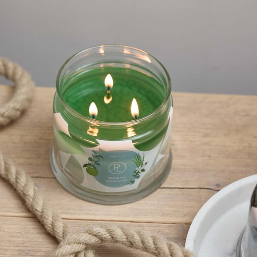 Świeca sojowa 3 knotowa w szkle Partylite Farm Fresh Herbs 375g czas palenia 45-60h