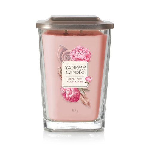 Yankee Candle Świeca zapachowa Salt Mist Peony Elevation, słoik duży 552g.