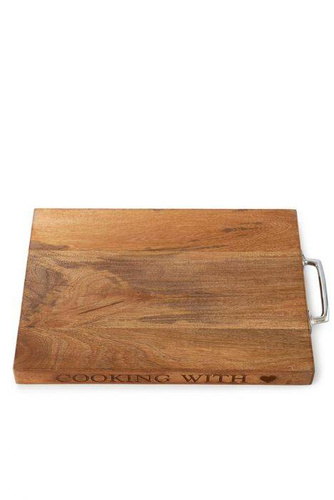 Deska do krojenia Riviera Maison Cooking With Love Cutting Board mango aluminium 30x46cm.