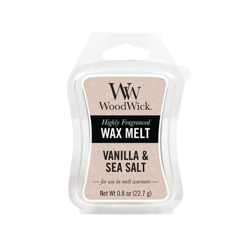 Woodwick, wosk zapachowy, Vanilla & Sea Salt, 22.7g