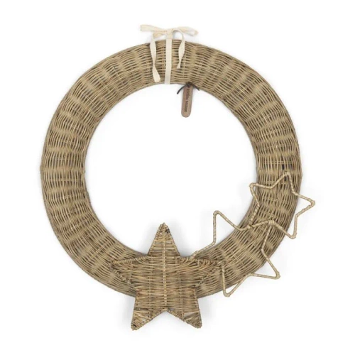 Riviera Maison Wieniec świąteczny rattanowy Rustic Rattan Falling Star Wreath 45x50cm