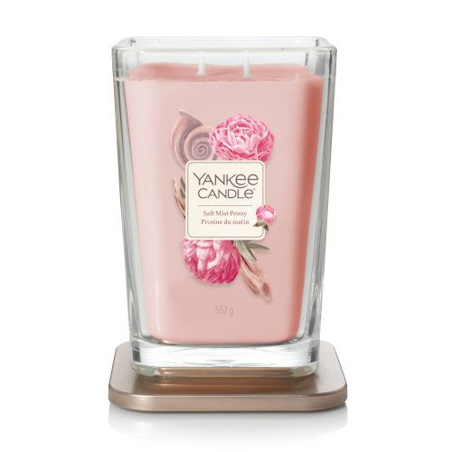 Yankee Candle Świeca zapachowa Salt Mist Peony Elevation, słoik duży 552g.