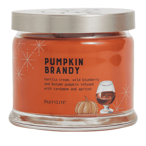 Świeca sojowa zapachowa Partylite Pumpkin Brandy 3 knotowa czas palenia 45-60h