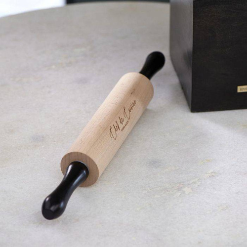 Riviera Maison wałek do ciasta drewniany Chef De Cuisine Rolling Pin buk 38cm