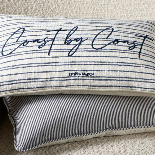 Riviera Maison Poszewka na poduszkę Coast Stripe Pillow Cover 50x30 bawełna