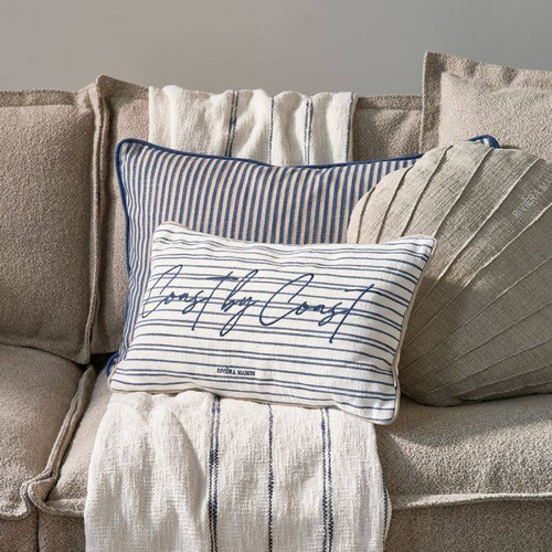 Riviera Maison Poszewka na poduszkę Coast Stripe Pillow Cover 50x30 bawełna