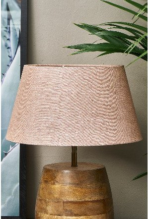 Riviera Maison, abażur lniany, Loveable Linen Lampshade nude, kolor naturalny 28x38cm