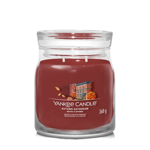 Yankee Candle Signature Świeca zapachowa Autumn Daydream słoik średni 368g dwa knoty wosk sojowy