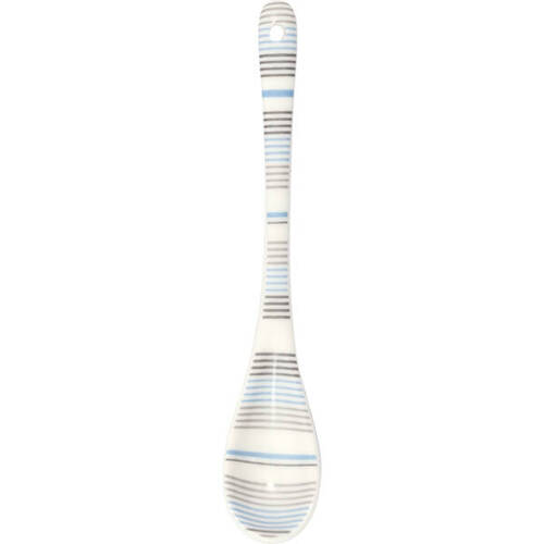 Greengate Łyżeczka porcelanowa Spoon Divia pale blue pastelowy błęki i szary beż 16cm