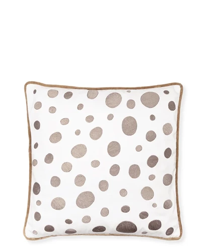 Greengate Poszewka na poduszkę Neva Cushion cover beige beżowa 40x40 bawełna