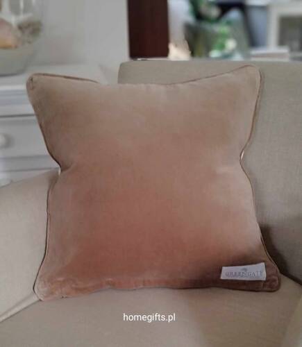 Greengate Poszewka na poduszkę Neva Cushion cover beige beżowa 40x40 bawełna