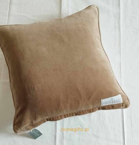 Greengate Poszewka na poduszkę Neva Cushion cover beige beżowa 40x40 bawełna